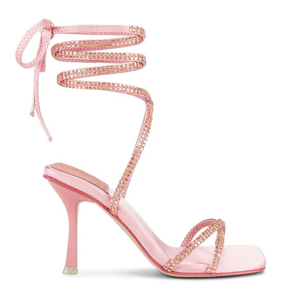 Jeffrey Campbell Shoes - Jeffrey Campbell Shimmer Heel in Pink Satin Size 9